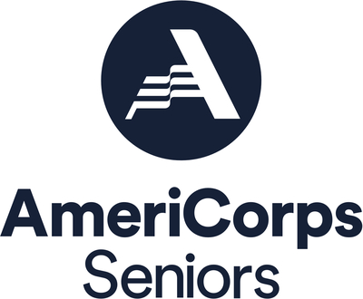AmeriCorps Seniors navy logo with waving A