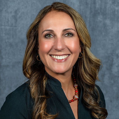 Smiling woman in professional business attire