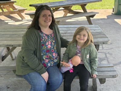 Hannah Parker and her daughter Emma