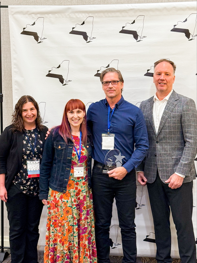 group photo of award