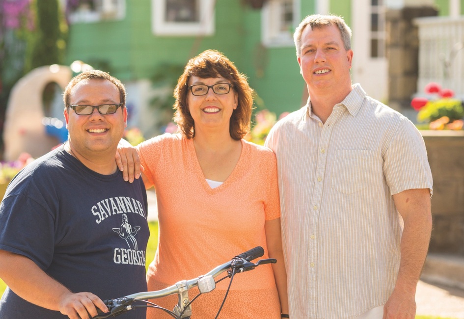 Picture of young man with his parents. People Inc has been a great resource for Nick over the years. He has benefitted tremendously from their services and they have helped him to live and work more independently in the community. Nick has met many friends, including staff, through his services. Thank you People Inc.  - Julie and Mark Tuskes, parents