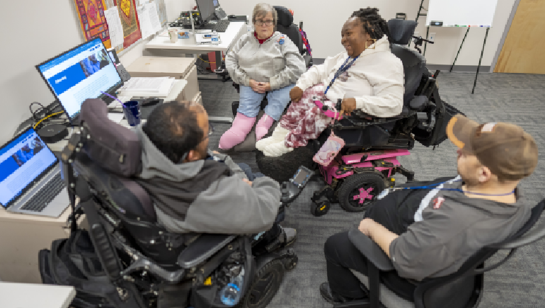 People Inc. Advocacy Team members working in their office.