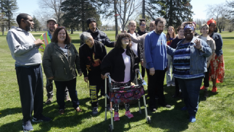 The Brighton Park family celebrating Arbor Day!