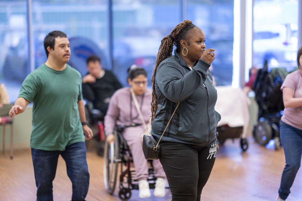A dance/movement class