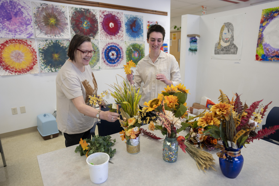 Flower arranging