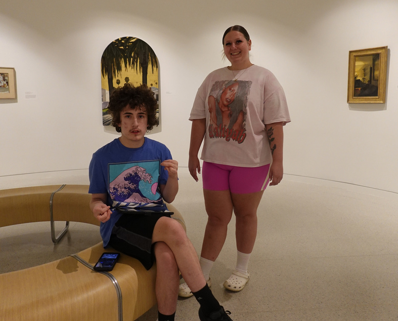 Taking a break at Burchfield Penny Art Center